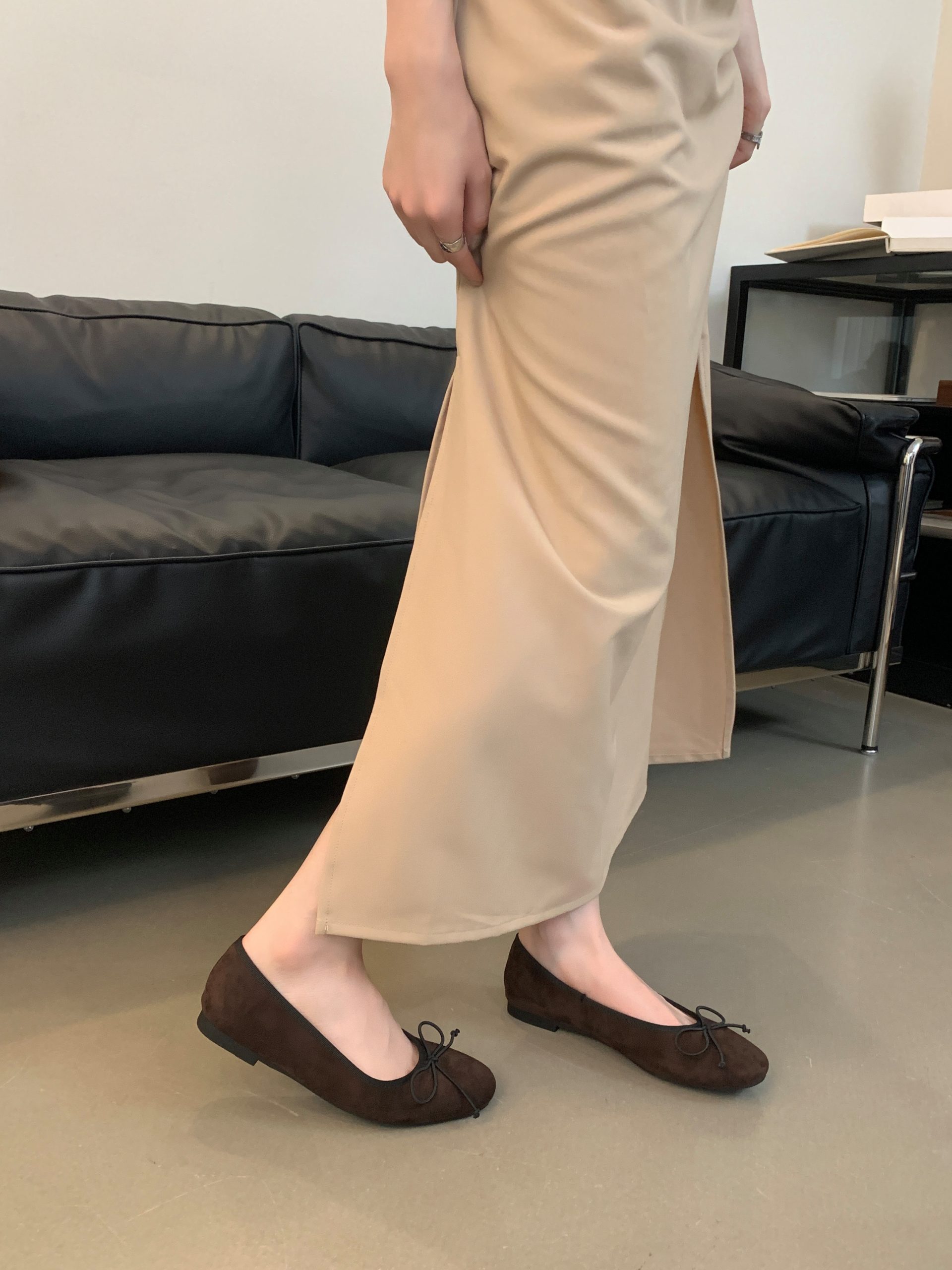 1723360872063_134972.jpg French Flat Leopard Print Ballet Shoes Women 2024 Autumn Winter New Bow Knot Slip-On Mary Jane Shoes