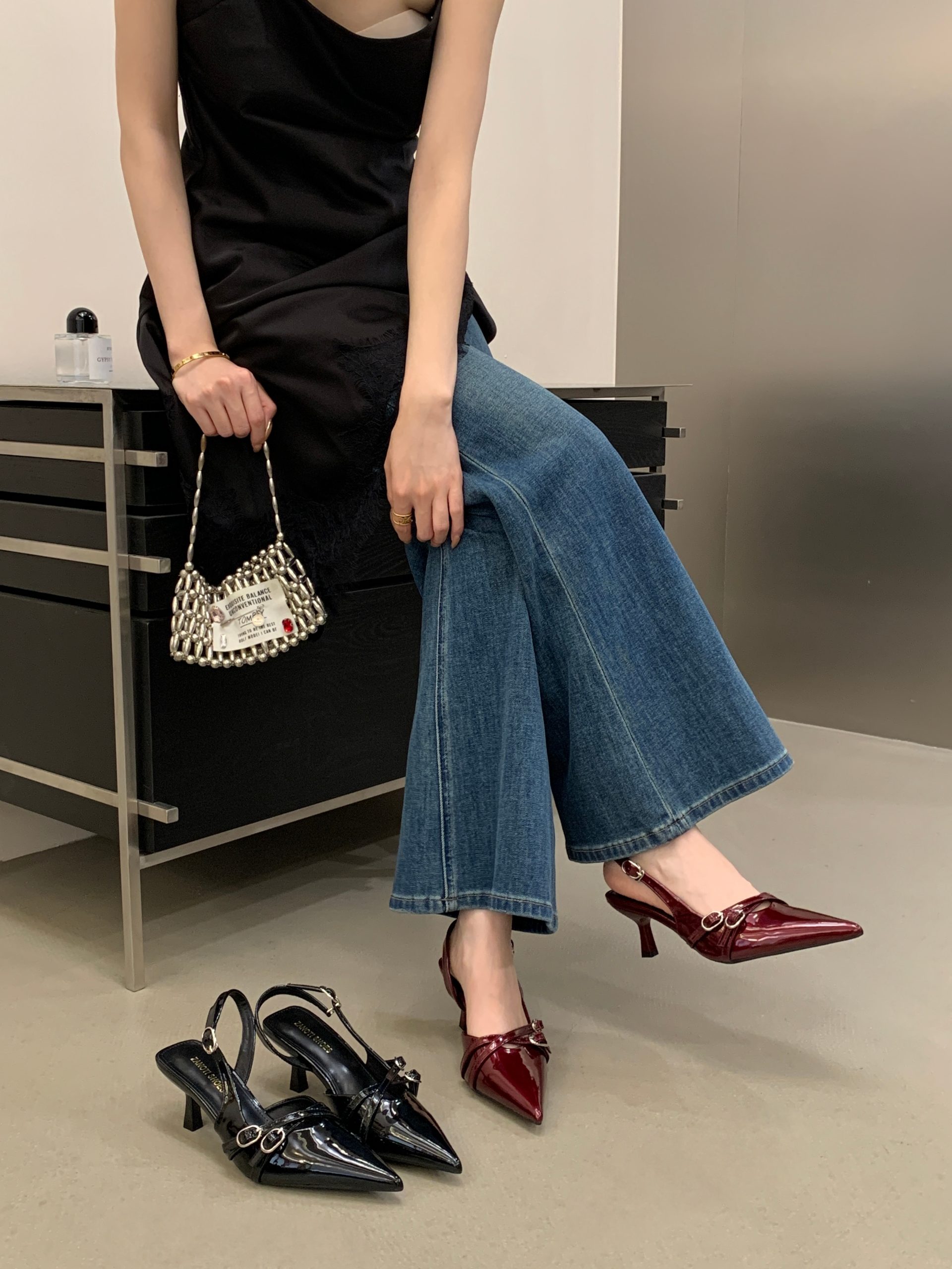 2026 Summer New French Style Pointed Toe Backless Sandals for Women Fashion Versatile Thin Heel Low Heel Shoes