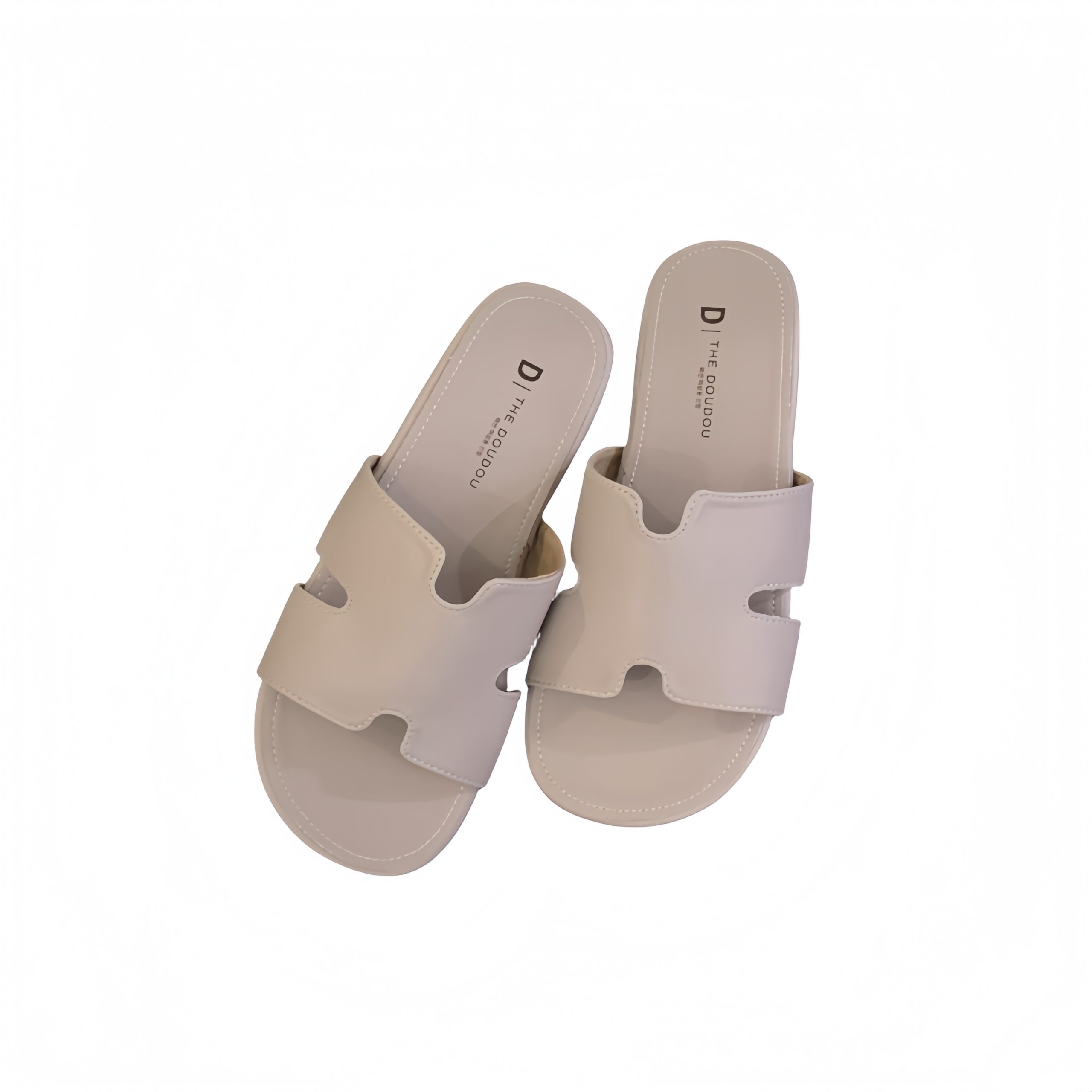 Designer Flat Silver Slippers for Women Summer Beach Sandals Casual Shoes